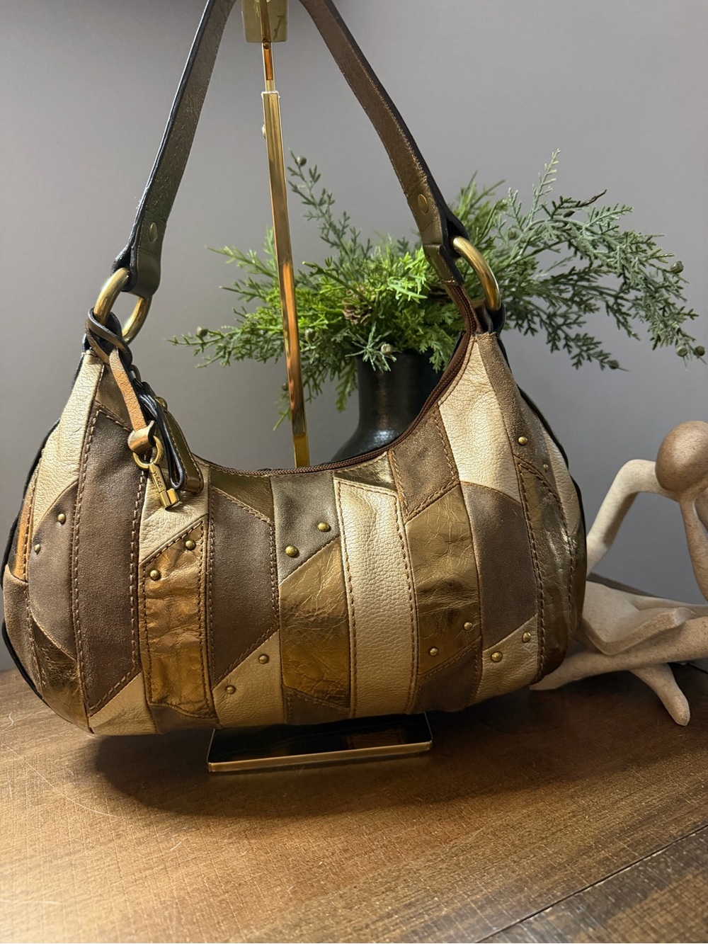 Fossil Vintage Patchwork Shoulder bag - Picture 1 of 10